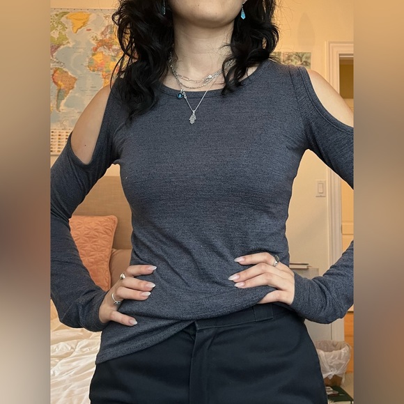 Grey Wilfred Free Cutout Long Sleeve - Picture 2 of 5